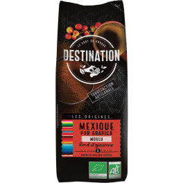 Destination Café Moulu Mexique 100% Arabica Bio 250 Gr