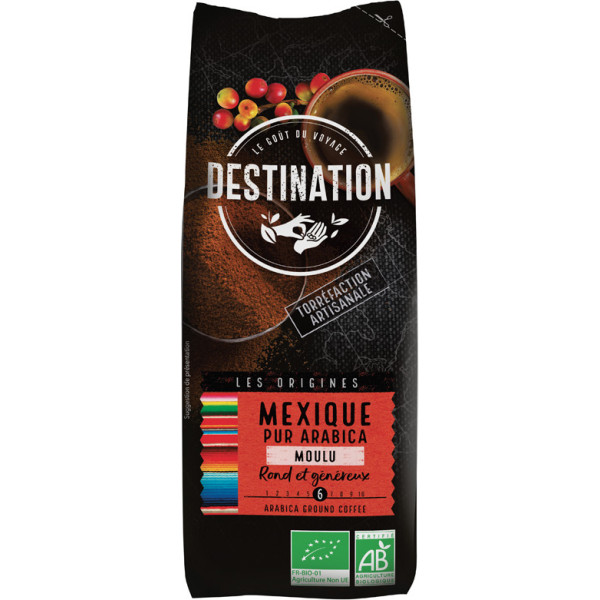 Destination Cafe Molido Mexico 100% Arabica Bio 250 Gr