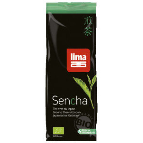 Limone Grüner Tee Sencha Blätter 75g Bio