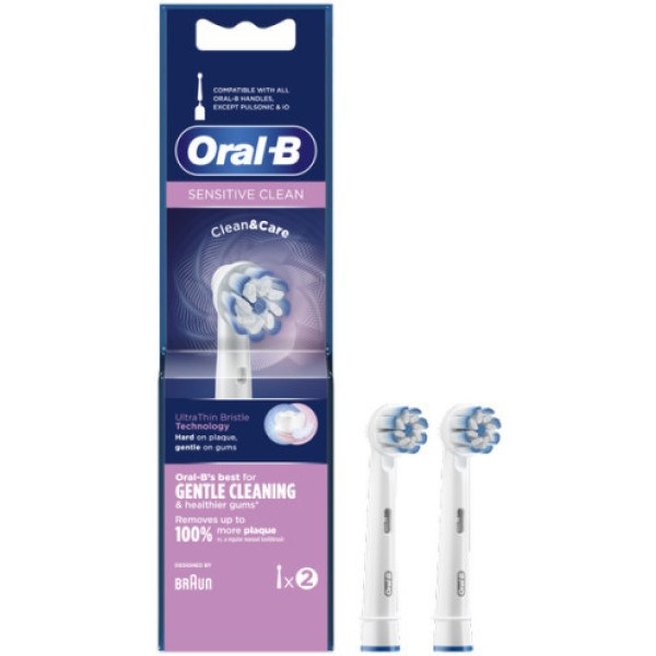 Oral-b Sensitive Clean Heads 2 unités