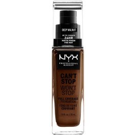 Nyx Can't Stop Won't Stop Full Coverage Foundation Walnut 30 Ml Mujer