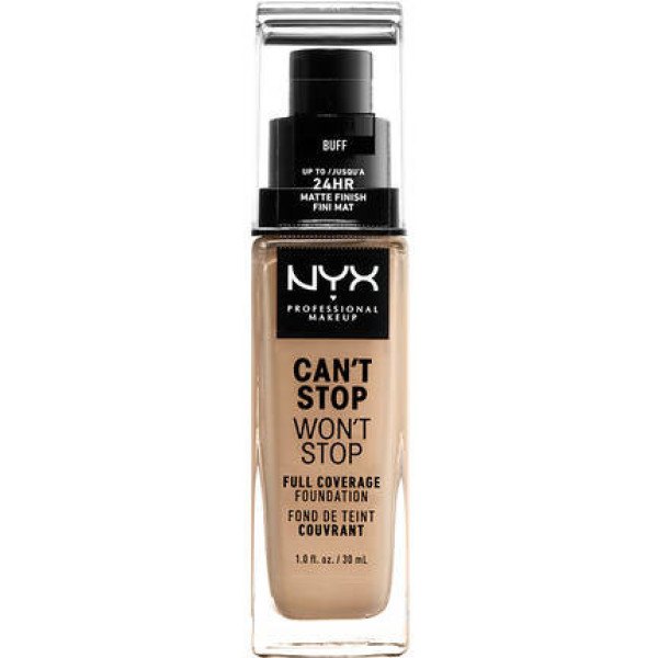 Nyx Can\'t Stop Won\'t Stop Full Coverage Foundation Buff 30 Ml Donna
