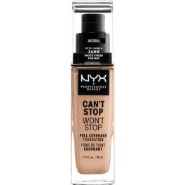 Nyx Can't Stop Won't Stop Full Coverage Foundation Natural Mujer