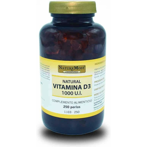 Naturemost Vitamine D3 1 000 UI 250 composants