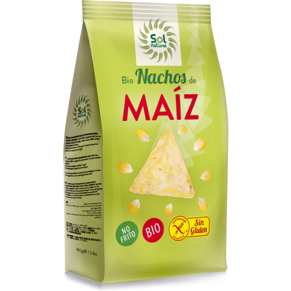 Nachos de Milho Solnatural Não Fritos Bio 80 G