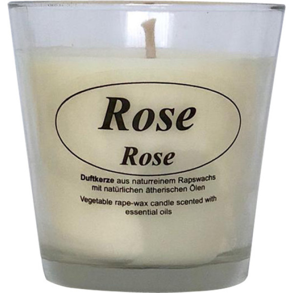 Kerzerfarm Vela Vegetal Perfumada Con Aceite Esencial De Rosa