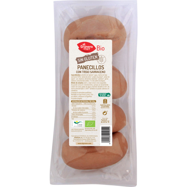 El granero Integral Bagels mit Buchweizen Glutenfrei Bio 4 Ud