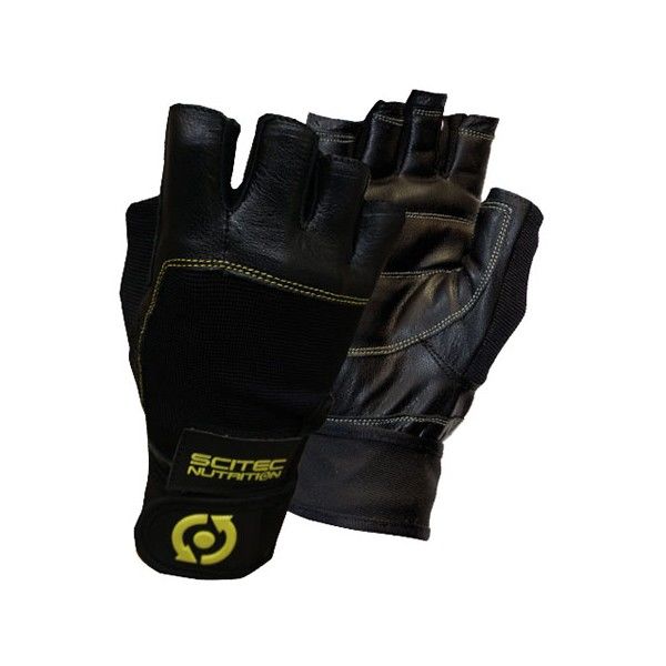 Scitec Gloves Leather Yellow Style